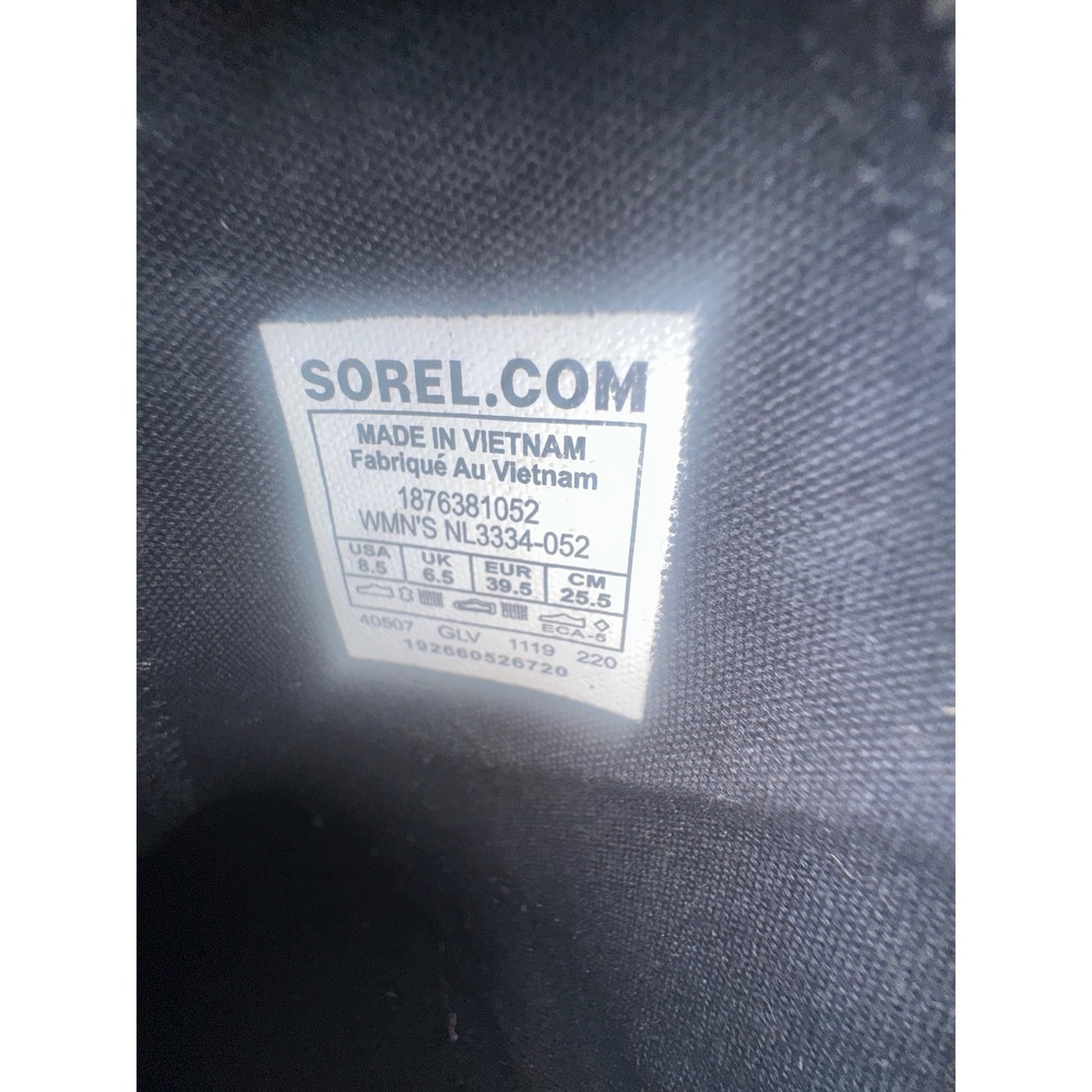 Sorel Harlow Chelsea Boot Womens 8.5 Quarry Gray Rainboot Waterproof Leather - Picture 7 of 7